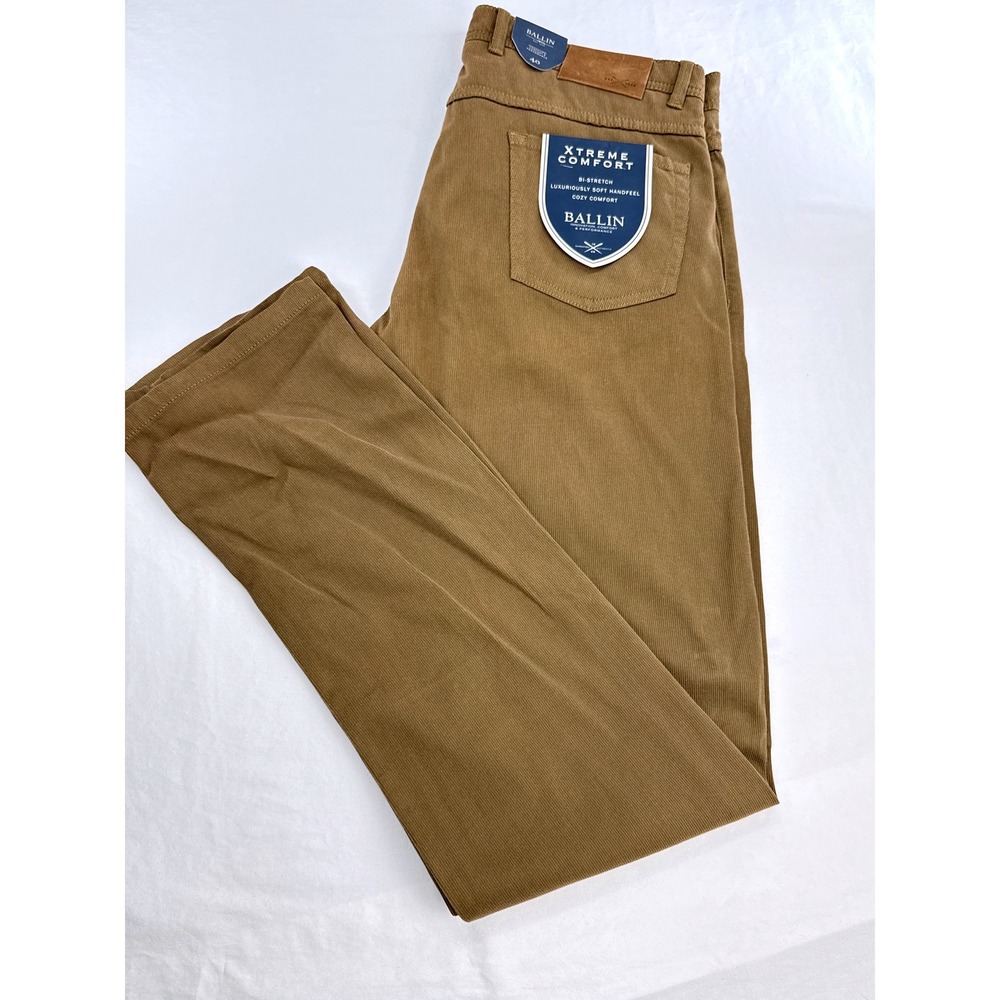 Ballin Crescent Modern Fit Xtreme Comfort‎ Bi-Stretch Corduroy Pants Sable 40x34